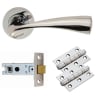 Carlisle Sintra Lever on Rose Latch Pack Polished Chrome