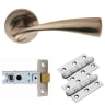 Carlisle Sintra Lever on Rose Latch Pack Satin Nickel