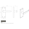 Carlisle Brass Victorian Lever Latch Furniture Polished Chrome