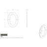 Carlisle Brass Numeral '0' Face Fix Number 76mm Satin Chrome