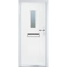 Crystal Cottage Composite Door 920 x 2055mm Long Glass RL Obscure Glazed White