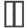 PVC-U French Door Left Hand Master 1490 x 2055 mm Grey/White