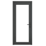 PVC-U Single Door Clear Glazed Left Hand 840 x 2090 mm Grey/White