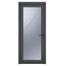 PVC-U Single Door Obscure Glazed Left Hand 840 x 2090 mm Grey/White