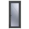 PVC-U Single Door Obscure Glazed Right Hand 890 x 2090 mm Grey/White