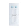 PVC-U Single Door Edwardian 2 Glazed Left Hand 840 x 2090 mm White