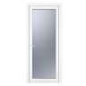 Crystal Triple Glazed Door White 890 x 2090mm Obscure