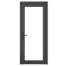 Crystal Triple Glazed Door Grey External White Internal 840 x 2090mm Clear