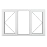 Crystal Triple Glazed Window White LH & RH 1040 x 1770mm Clear