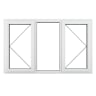 Crystal Triple Glazed Window White LH & RH 1190 x 1770mm Clear