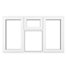 Crystal Triple Glazed Window White LH & RH Top Hung 1115 x 1770mm Clear