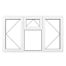 Crystal Triple Glazed Window White LH & RH Top Hung 1040 x 1770mm Clear