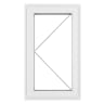 Crystal Triple Glazed Window White LH 610 x 820mm Clear