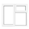 Crystal Triple Glazed Window White LH Top Hung 965 x 1190mm Clear