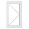 Crystal Triple Glazed Window White RH 610 x 1190mm Clear