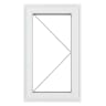 Crystal Triple Glazed Window White RH 610 x 1040mm Clear