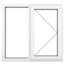 Crystal Triple Glazed Window White RH 1115 x 1190mm Clear