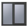 Crystal Triple Glazed Window Grey/White RH 1190 x 1190mm Obscure
