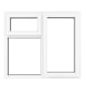 Crystal Triple Glazed Window White RH Top Hung 1115 x 1190mm Clear