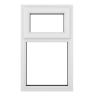 Crystal Triple Glazed Window White Top Hung 610 x 1190mm Clear