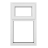 Crystal Triple Glazed Window White Top Hung 1115 x 1190mm Clear