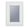 Crystal Triple Glazed Window White Top Hung 820 x 820mm Obscure