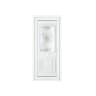 Crystal uPVC Front Door Two Panel Large Glass Balmoral White Left Hand Obscure Glass  920x2090mm