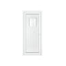 Crystal uPVC Front Door Small Square glass Chatsworth White Left Hand Obscure Glass 920x2090mm