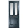 Carnoustie Anthracite Grey Stipolytte Glass 920 x 2090mm Left Hand