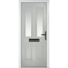 Carnoustie Agate Grey Stipolytte Glass 920 x 2090mm Left Hand