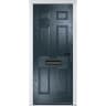 Muirfield solid Anthracite Grey None Glass 920 x 2090mm Left Hand