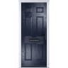 Muirfield solid Blue None Glass 920 x 2090mm Left Hand