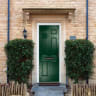 Muirfield solid Green None Glass 920 x 2090mm Left Hand