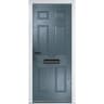 Muirfield solid Slate Grey None Glass 920 x 2090mm Right Hand