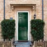 Muirfield solid Green None Glass 920 x 2090mm Right Hand