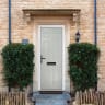 Muirfield solid Agate Grey None Glass 920 x 2090mm Right Hand