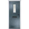 Sunningdale Slate Grey Clear Glass 920 x 2090mm Left Hand