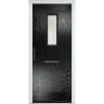 Sunningdale Black Stipolytte Glass 920 x 2090mm Right Hand