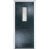 Sunningdale Anthracite Grey Stipolytte Glass 920 x 2090mm Right Hand
