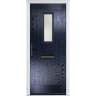 Sunningdale Blue Stipolytte Glass 920 x 2090mm Right Hand
