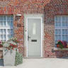 Sunningdale Agate Grey Stipolytte Glass 920 x 2090mm Right Hand