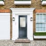 Lytham Anthracite Grey Clear Glass 920 x 2090mm Left Hand