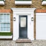 Lytham Anthracite Grey Stipolytte Glass 920 x 2090mm Right Hand