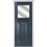 Eaton Anthracite Grey Stipolytte Glass 920 x 2090mm Left Hand