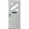 Eaton Agate Grey Stipolytte Glass 920 x 2090mm Right Hand