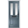 Carnoustie Slate Grey Clear Glass 890 x 2090mm Left Hand