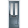 Carnoustie Slate Grey Stipolytte Glass 890 x 2090mm Right Hand