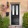 Carnoustie Black Stipolytte Glass 890 x 2090mm Right Hand