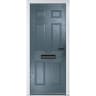 Muirfield solid Slate Grey None Glass 890 x 2090mm Left Hand