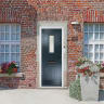 Sunningdale Anthracite Grey Clear Glass 890 x 2090mm Left Hand